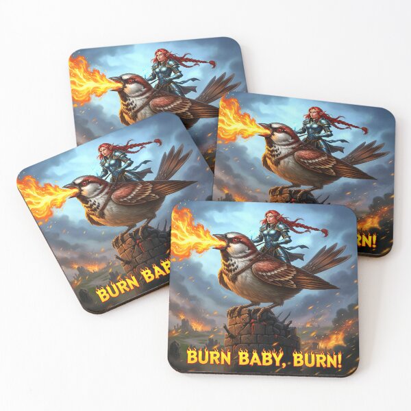 Item preview, Bird Memes - Burn Baby, Burn! designed and sold by nature. electrified..