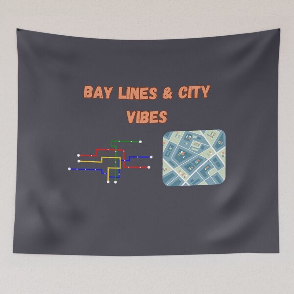 Item preview, Bay Lines & City Vibes designed and sold by Adrianzebrowski.