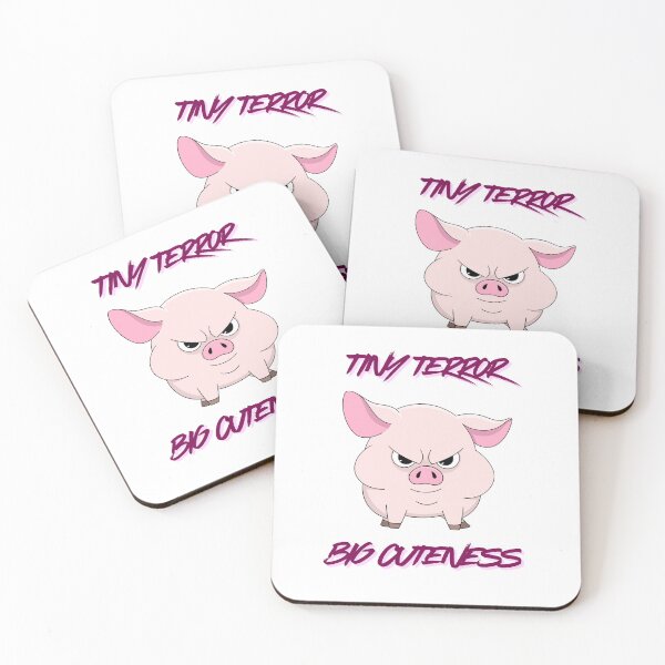 Item preview, Cute Mischievous Pig - Tiny Terror, Big Cuteness  designed and sold by -INKECHO-.