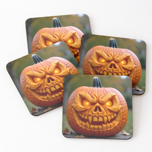 Item preview, scary halloween horror pumpkin carved design designed and sold by SmashingDeals.