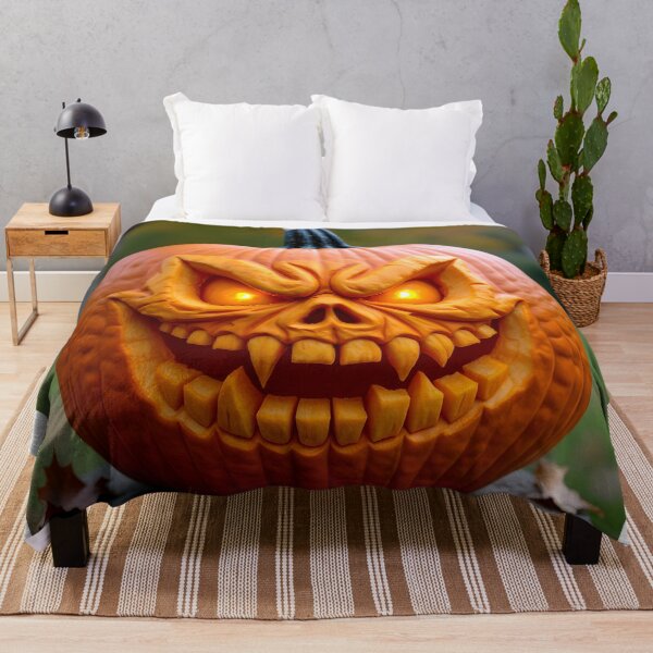 Item preview, scary halloween horror pumpkin carved design designed and sold by SmashingDeals.