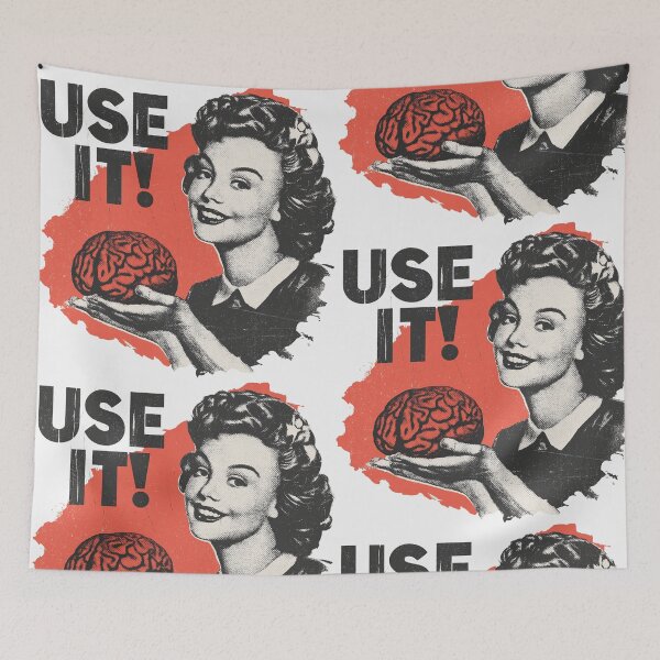 Item preview, Use your brain funny design designed and sold by HEXANDGLOSS.