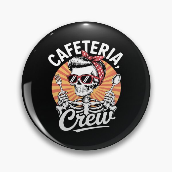 Item preview, Lunch Lady Cafeteria Worker Squad Skeleton Cafeteria Crew designed and sold by petrichorsworld.