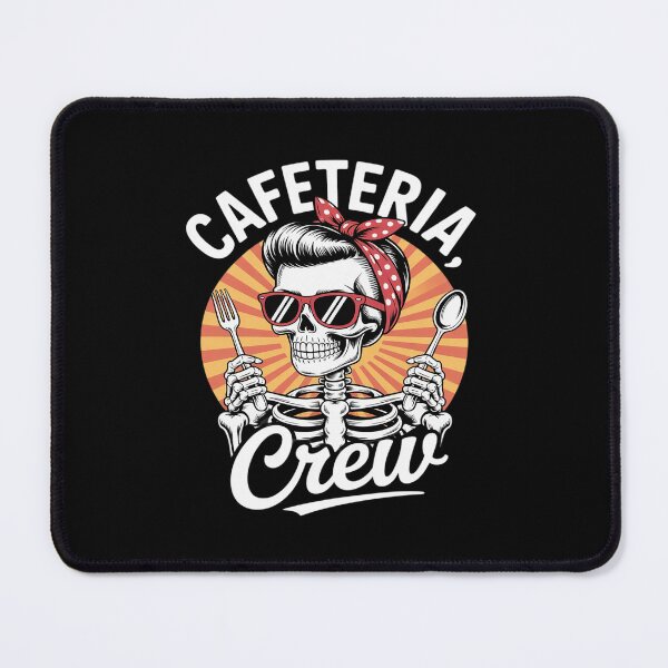 Item preview, Lunch Lady Cafeteria Worker Squad Skeleton Cafeteria Crew designed and sold by petrichorsworld.