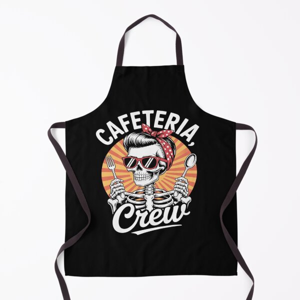 Item preview, Lunch Lady Cafeteria Worker Squad Skeleton Cafeteria Crew designed and sold by petrichorsworld.