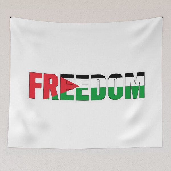 Item preview, Freedom Palestine Flag Colors Typography designed and sold by EchoPrint Co..