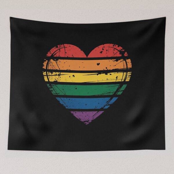 Item preview, Lgbt Rainbow Heart Love Couple Pride Month designed and sold by SlogariArt.