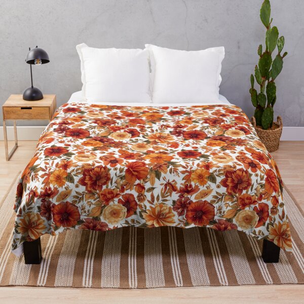 Item preview, Autumn Floral Seamless Pattern with Chrysanthemums, Sunflowers & Dahlias designed and sold by TheDreamAtelier.