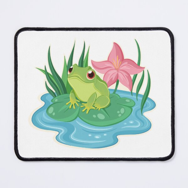 Item preview, Frog With Flowers designed and sold by elleillustrart.