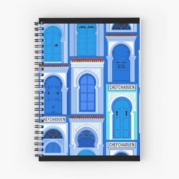 Item preview, Doors of Chefchaouen - Blue Moroccan Doors Seamless Pattern designed and sold by Digital Dreams Arts.