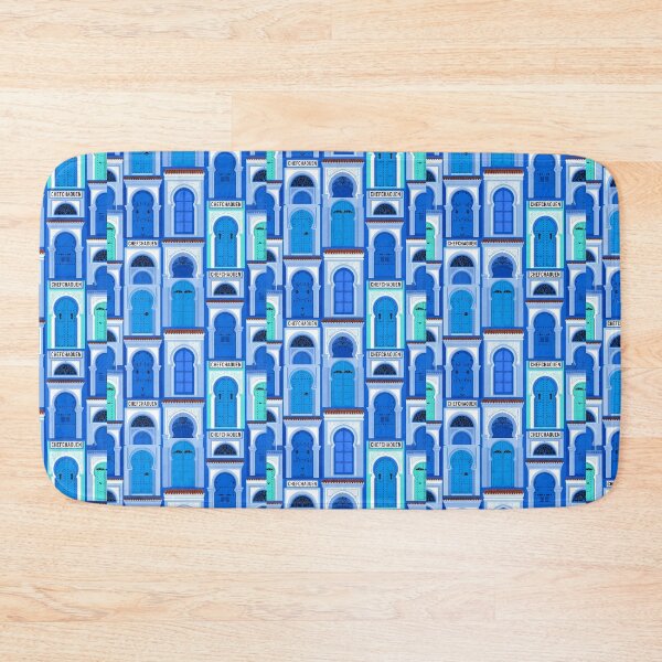 Item preview, Doors of Chefchaouen - Blue Moroccan Doors Seamless Pattern designed and sold by Digital Dreams Arts.