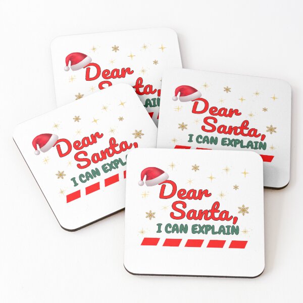 Item preview, Dear Santa, I Can Explain – Funny Christmas Quote Design designed and sold by PerfectPrints4You.