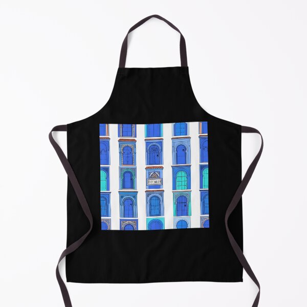 Item preview, Bohemian Travel Pattern - The Blue Doors of Chefchaouen designed and sold by Digital Dreams Arts.