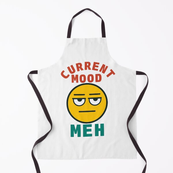 Item preview, Current Mood Meh Funny Emoji Tee emoji face with a tired, unamused expression, paired with the phrase designed and sold by Koony House and Field.