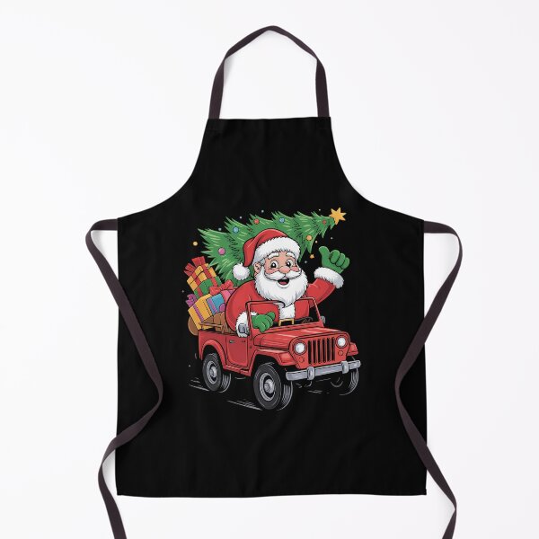 Item preview, Christmas Santa Riding Monster Truck Xmas Tree designed and sold by blueyeeti.