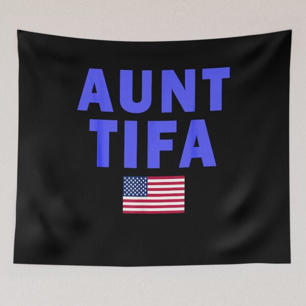 Item preview, Aunt Tifa American Flag Meme designed and sold by BASKF.