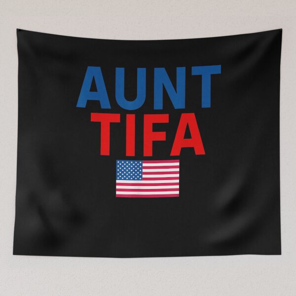 Item preview, Aunt Tifa American Flag Meme designed and sold by BASKF.