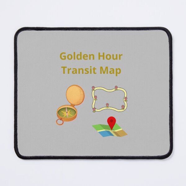 Item preview, Golden Hour Transit Map designed and sold by Adrianzebrowski.