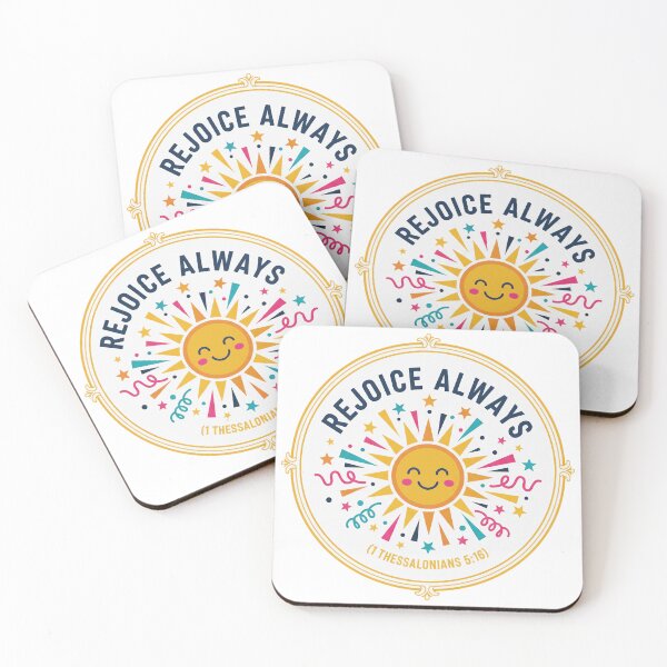 Item preview, Rejoice Always Christian Sunburst Verse Art. designed and sold by loveandlightrb.