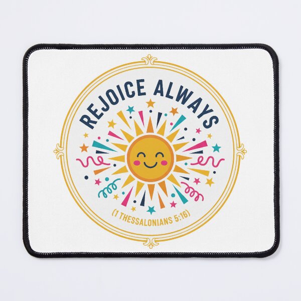 Item preview, Rejoice Always Christian Sunburst Verse Art. designed and sold by loveandlightrb.