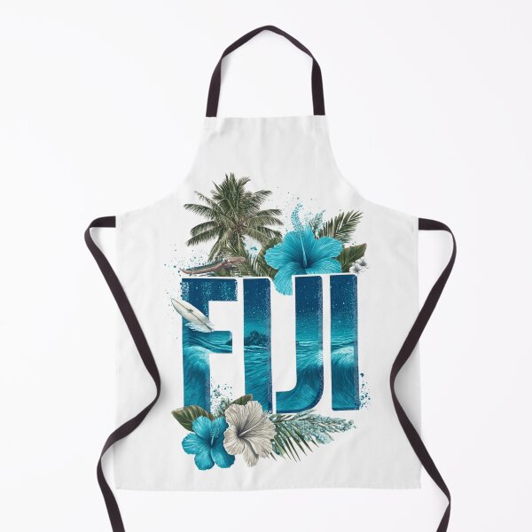 Item preview, Fiji – Tropical Island, Palm Trees & Hibiscus Flowers Design designed and sold by Meiersbeste.