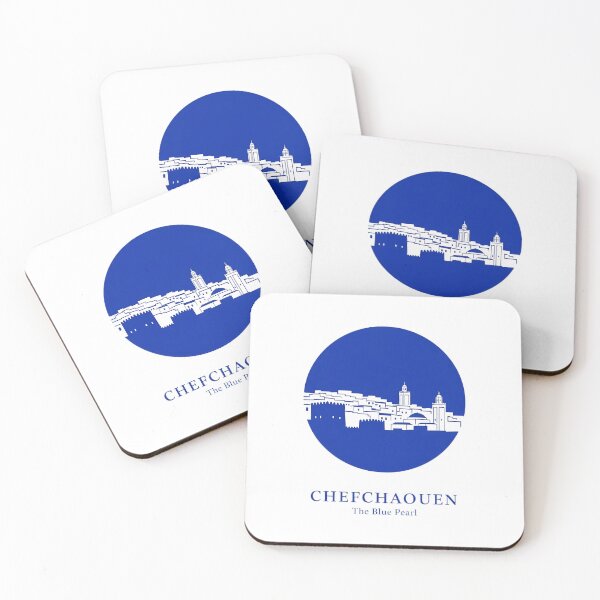 Item preview, Minimalist Chefchaouen, Morocco - Blue City Skyline Silhouette designed and sold by Digital Dreams Arts.