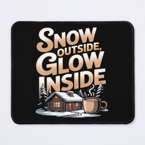 Item preview, snow travel - off grid cabin - woodland cabin - winter mountains - snow adventure - hygge winter - cabin retreat - cozy winter nights - fireplace vibes - cabin porch life - winter road trip designed and sold by JansenGS.