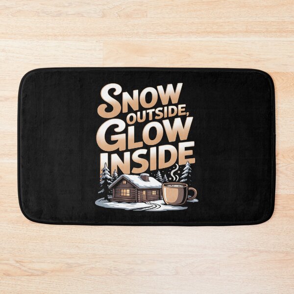Item preview, snow travel - off grid cabin - woodland cabin - winter mountains - snow adventure - hygge winter - cabin retreat - cozy winter nights - fireplace vibes - cabin porch life - winter road trip  designed and sold by JansenGS.