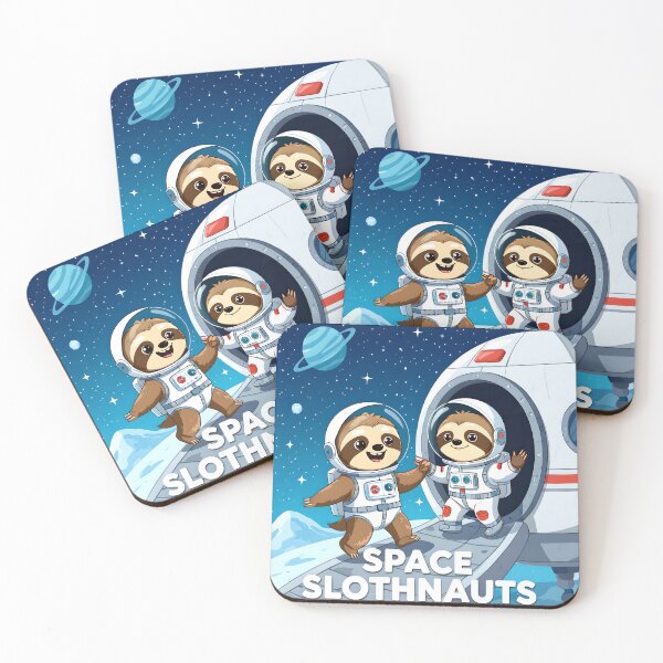 Item preview, slothnauts in space ship exploring the universe designed and sold by SmashingDeals.