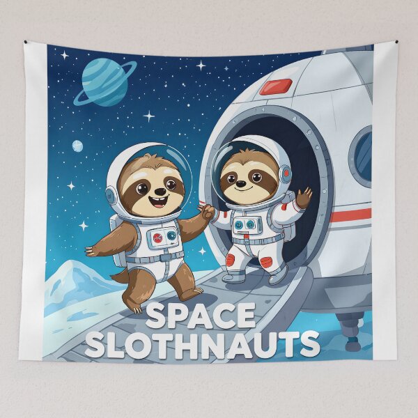 Item preview, slothnauts in space ship exploring the universe designed and sold by SmashingDeals.