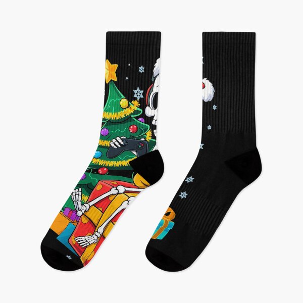 Item preview, Christmas skeleton Gamer xmas skull gaming designed and sold by blueyeeti.