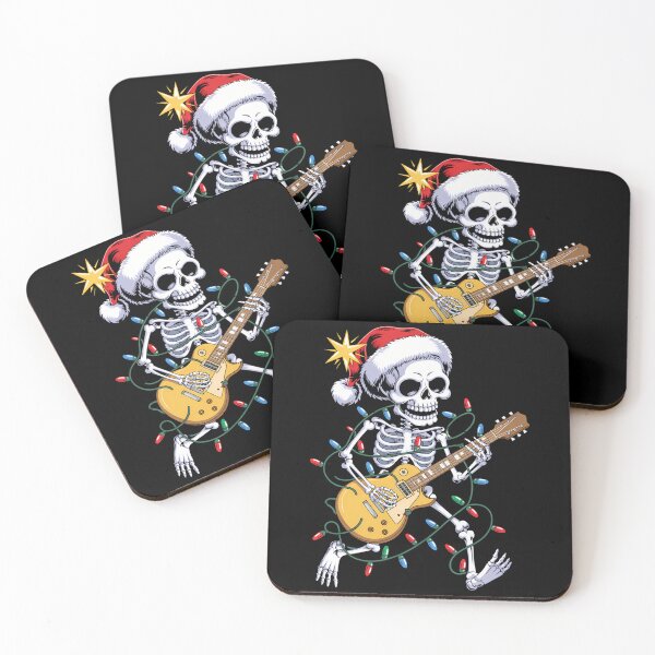 Item preview, Christmas Skeleton Santa Rock Hand Xmas designed and sold by blueyeeti.