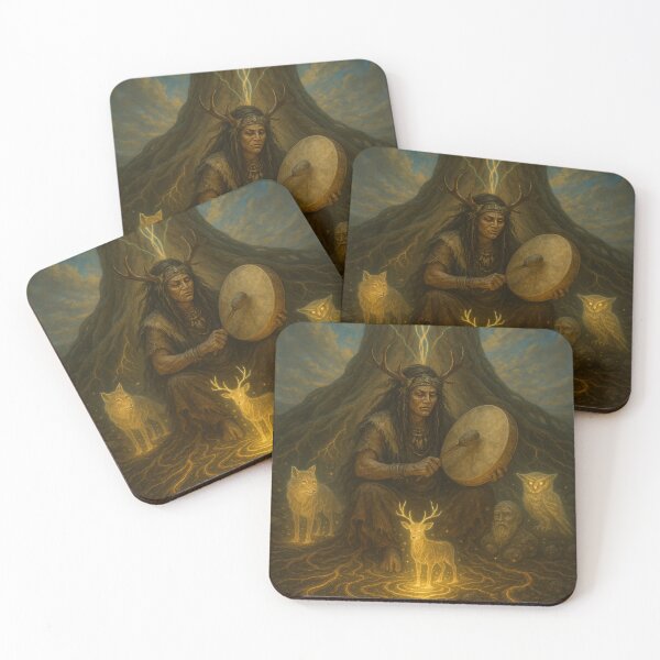 Item preview, Shamanic Drum – Connecting with Tree & Animal Spirits designed and sold by WitchPrint.