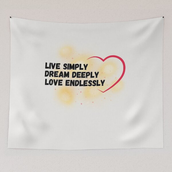 Item preview, Live simply. Dream deeply. Love endlessly. designed and sold by LariLoDesigns.