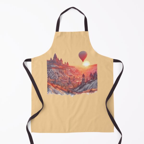 Item preview, Cappadocia Turkey Sunset Valley 3D Sketch ,  designed and sold by PaintMeWorld.