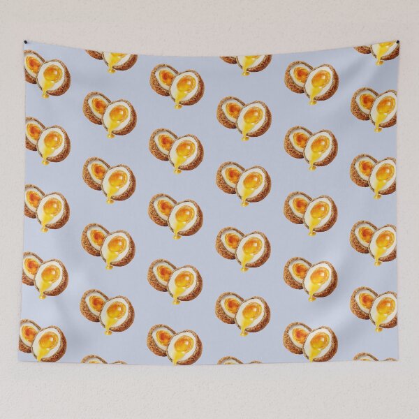 Item preview, Scotch Egg Cut in Half with Runny Yolk designed and sold by Violet Peonies.