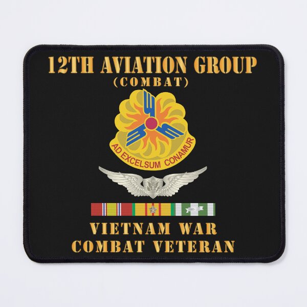 Item preview, Army - 12th AVN Group, Combat - DUI - Aircrew, Vietnam War - Veteran VN SVC X 300 designed and sold by Military Insignia Products.