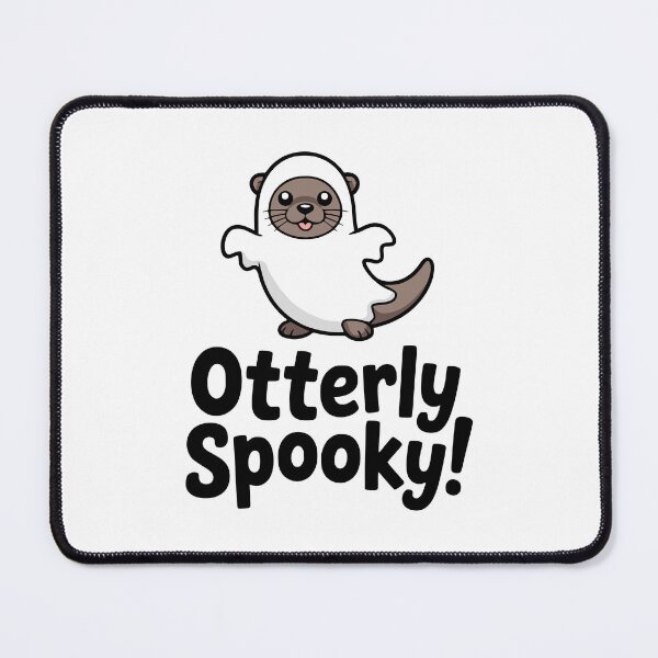 Item preview, Otterly Spooky! Cute Otter Ghost Pun designed and sold by PMCreative.
