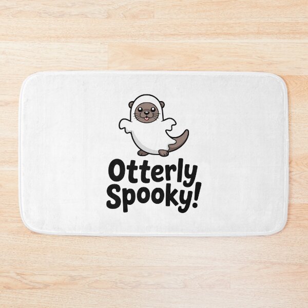 Item preview, Otterly Spooky! Cute Otter Ghost Pun designed and sold by PMCreative.