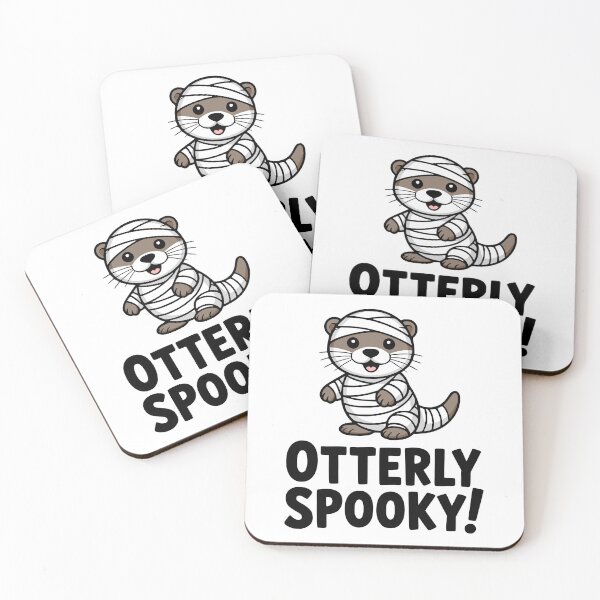 Item preview, Otterly Spooky! Cute Otter Halloween Pun designed and sold by PMCreative.