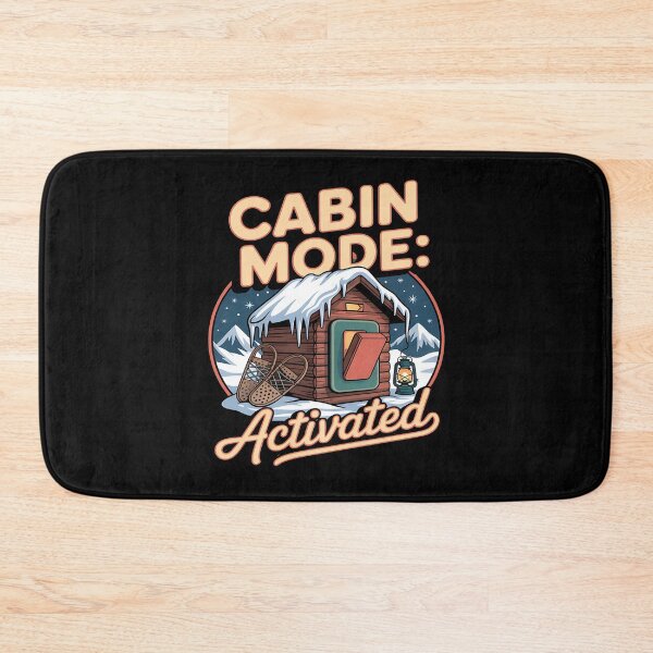 Item preview, winter cabin - cabin life - cozy cabin - mountain cabin - snowy cabin - log cabin vibes - rustic cabin - cabin in the woods - cabin living - cabin fever - ski lodge vibes - winter wanderlust designed and sold by JansenGS.