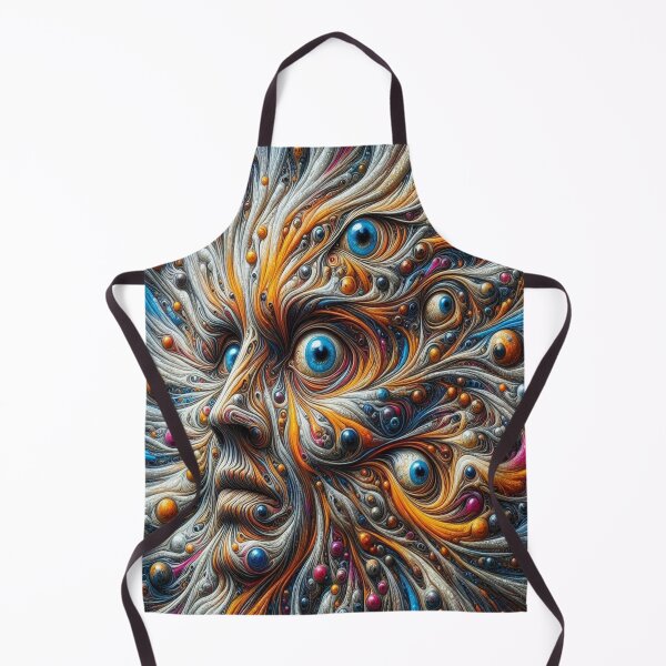 Item preview, Cosmic Pulse – Face in Colors, Lines & Surreal Depth designed and sold by FotoworldEdel.