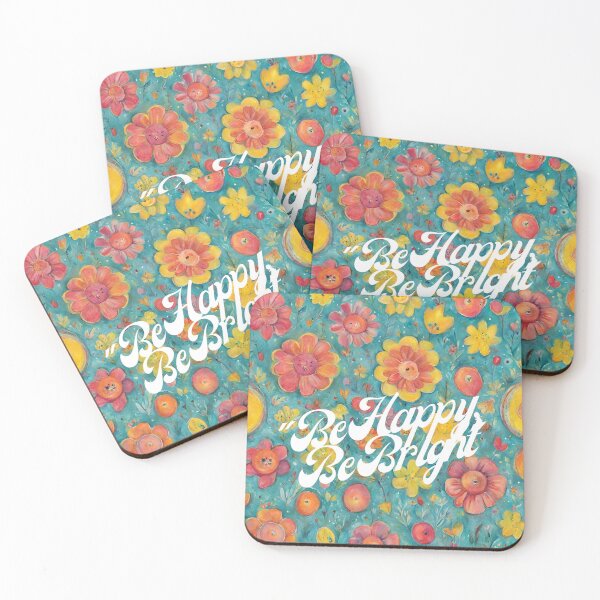 Item preview,   Be Happy Be Bright Positive Floral Design designed and sold by Happyfreedom.