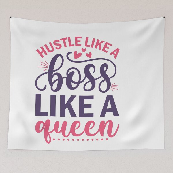 Item preview, hustle like a boss like a queen designed and sold by artcultreone.