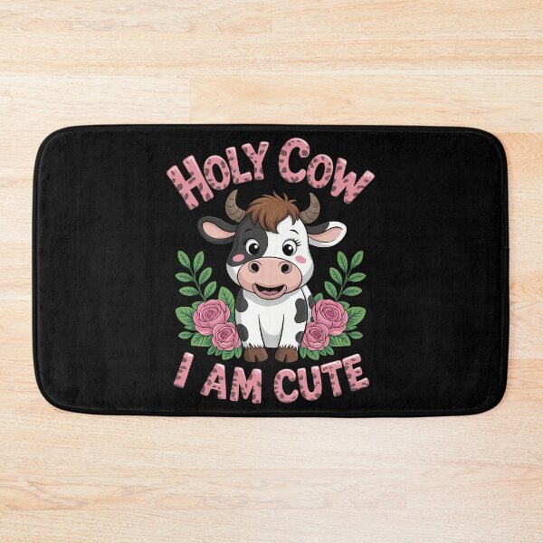 Item preview, Cow Cute Leopard Floral designed and sold by blueyeeti.