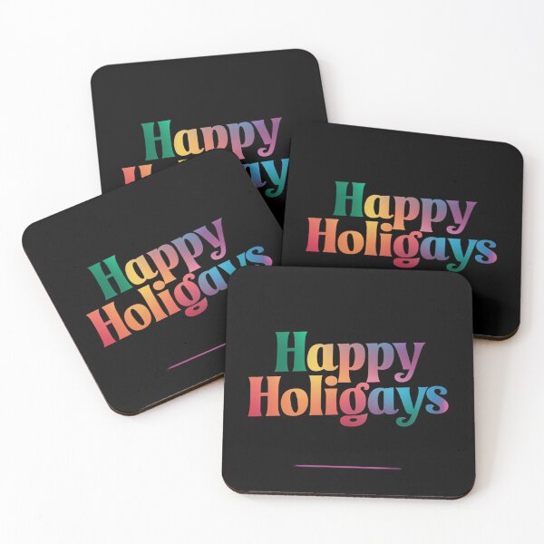 Item preview, Gay Christmas Happy Holigays LGBT Pride designed and sold by Charidana.