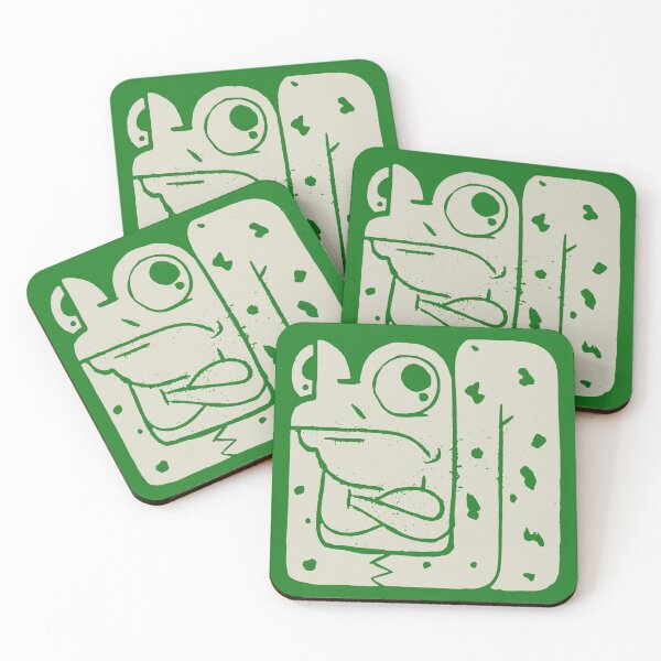 Item preview, Grumpy Frog (Off white) designed and sold by Jimmy Wrecktangles.