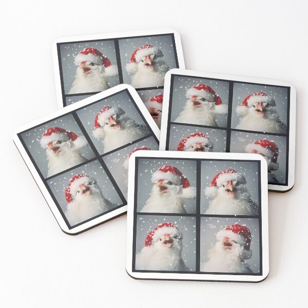 Item preview, Quirky Chicken Christmas Photobooth – Funny Farm Animal Holiday Design designed and sold by RockFireMerch.
