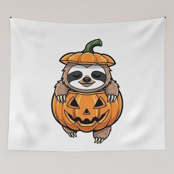 Item preview, Adorable Halloween Sloth Pumpkin Pal designed and sold by k3rstman1.