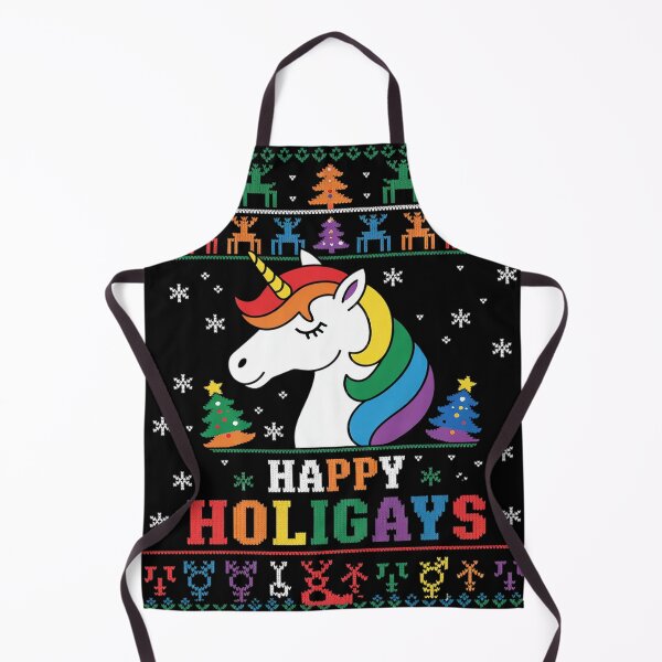 Item preview, Gay Christmas Happy Holigays Rainbow LGBT Pride Flag designed and sold by Charidana.